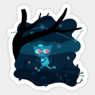 Night Walk Sticker